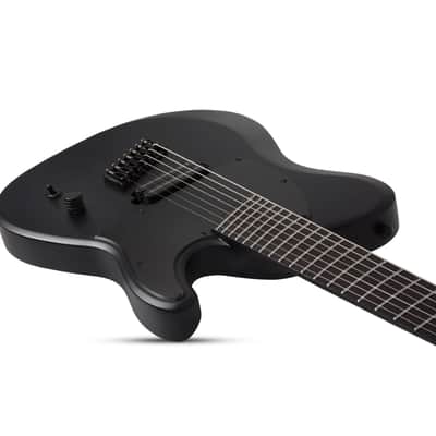 Schecter PT-7 Multiscale Black Ops, Satin Black Open Pore - Electric Guitar image 8