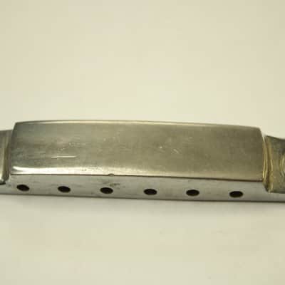 Vintage 1960s-1970's Hofner Germany Stop Tailpiece - Chrome image 2
