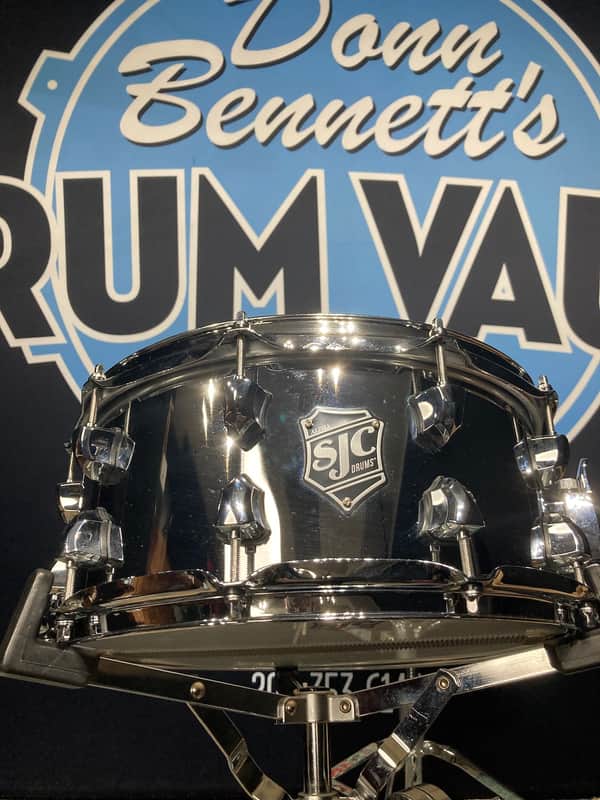 SJS - Alpha Steel 6.5x14" Snare Drum, 20-Lug 2018-2020 - Chrome image 1