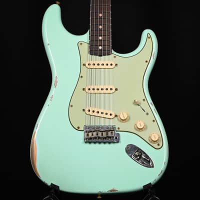 Fender Custom Shop Limited Edition 1960 Stratocaster w/ Painted Headcap, Relic- Aged Surf Green 2026 (CZ586597) image 1