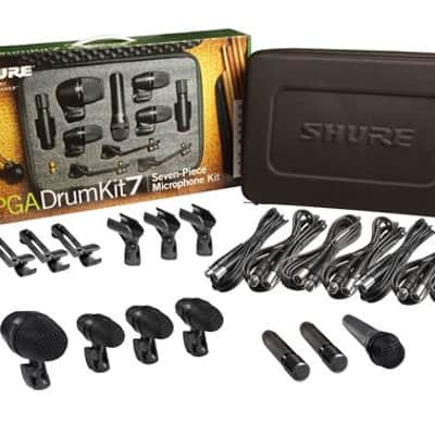 Shure PGADRUMKIT7 7-Piece Drum Mic Kit With Case image 1
