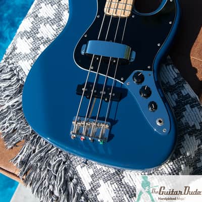 2020 Fender Hybrid Jazz Bass with Maple Fretboard - Indigo - Made in Japan - Pro Set Up w Perfect Frets/Action/Intonation! image 11