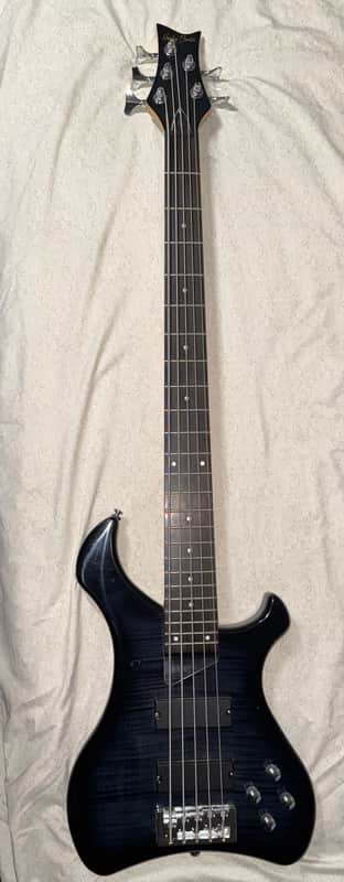 Harley Benton Marquess 5 String Bass 2021 - Black Stain (Gloss) image 1