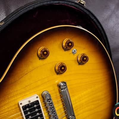 Gibson Les Paul Standard Custom Shop Slash Signature Piezo 2003 SL 055 - 1200 First Run Tobacco burst -VIDEO- image 5