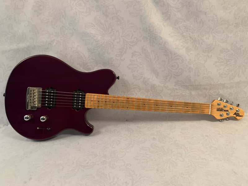 1999 Ernie Ball Music Man Axis Sport Purple Electric Guitar with Hardshell Case image 1