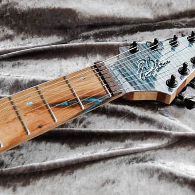 GB Liuteria Custom Boutique kapooya 8 string fanned Lichtenberg effect edition image 16