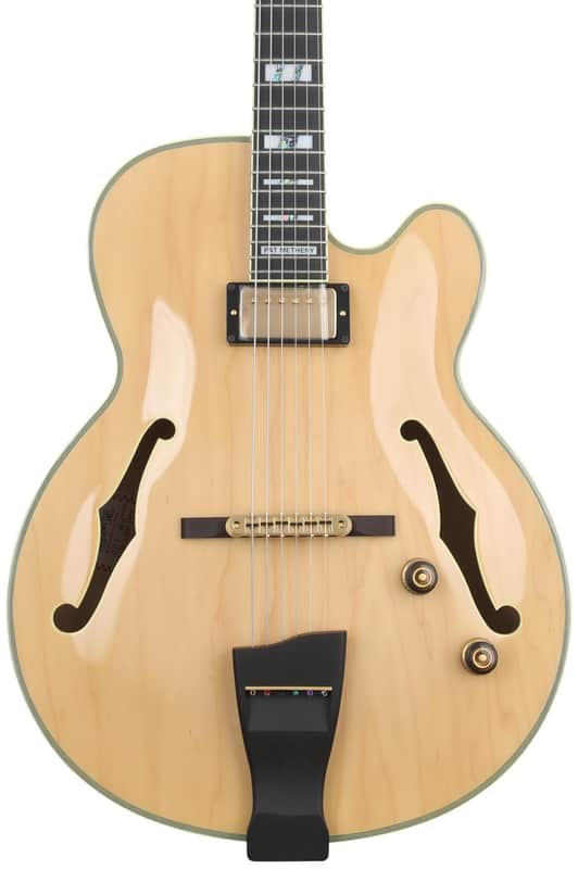 Ibanez PM200 Pat Metheny Signature Hollwbody Electric Guitar - Natural image 1