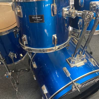 Ludwig Accent / Tama 5pc. Kit w/Hardware, Cymbals - Blue image 2