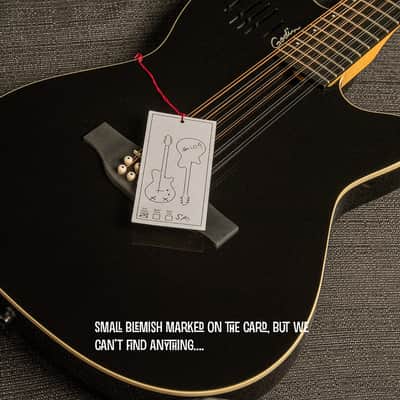 Godin A12 Black HG SF 12-String Electric Guitar w/Gig Bag image 4