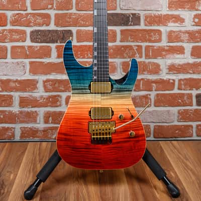 ESP Original Series M-II Custom FM FR Flame Maple Top Blue Red Gradation 2025 w/OHSC image 4