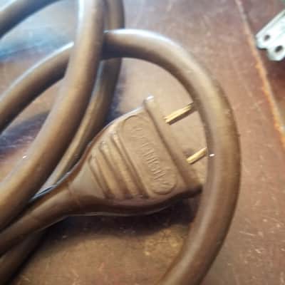 Cornish one (1) 117V Power Cord Electric Cable cut Ampro Vintage non-polarized black, brown 1940s-1960s image 7