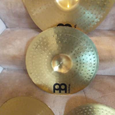 Meinl HCS cymbal set: 20 Ride, 16 crash, 14 hi hats matched set clean condition image 11