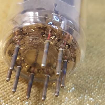 Brimar 12BH7A tNOS AT1000 TESTED Vacuum Tube black plate Great Britain 12BH7 dual triode 1958-1961 image 5