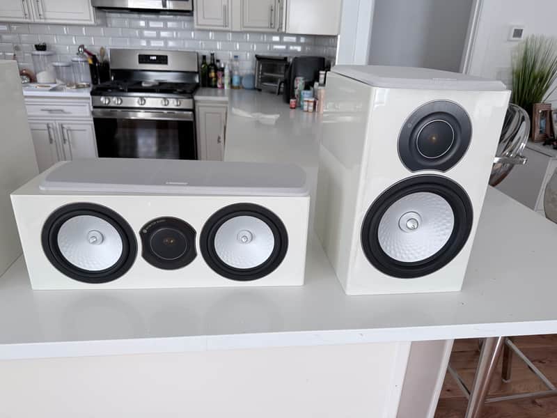 Pioneer Home Theater Bundle - Pioneer Elite VSX-LX104 7.2 Ch AV Receiver - Dolby Atmos DTS:X 4K +Monitor Audio Silver RX2 Bookshelf Speaker Pair + RX Center Channel - 3pc LCR Set 2018
