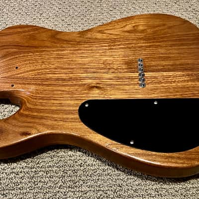 Warmoth Carved-Top Loaded Hollow body  Telecaster body- Walnut image 6