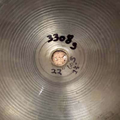 Zildjian 22" A. Zildjian 1 1/2” '60s Stamp Ride Cymbal 1960s - Traditional image 3