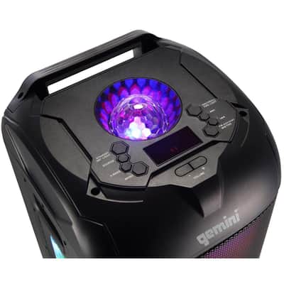 Gemini GPLT-360 1000W Dual 8" Portable Bluetooth Speaker with LED Party Lighting image 8