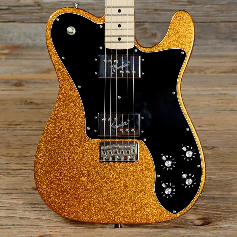 Fender FSR '72 Telecaster Deluxe Orange Sparkle MIM USED | Reverb