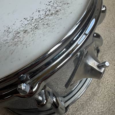 Slingerland Vintage 12” x 8” Chrome Tom Drum - Brass Hoops 60s - Chrome image 12