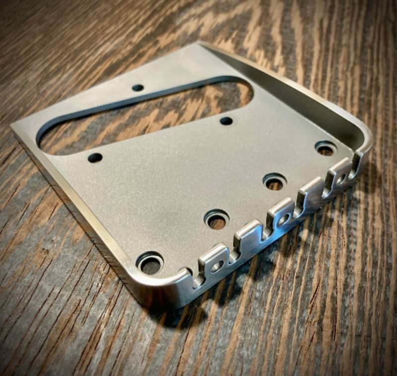 Van Dyke-Harms Telecaster Bridge, Cut for Bigsby Tremolo image 1