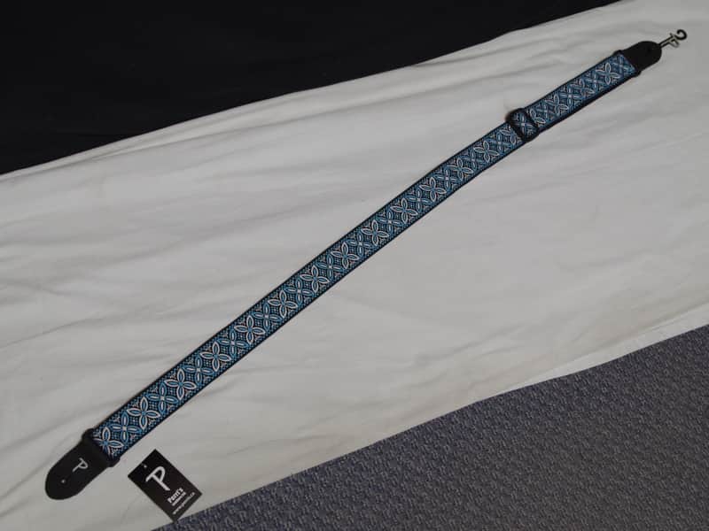 PERRI'S Jacquard patterned Blue and White Gutiar Strap - NEW image 1