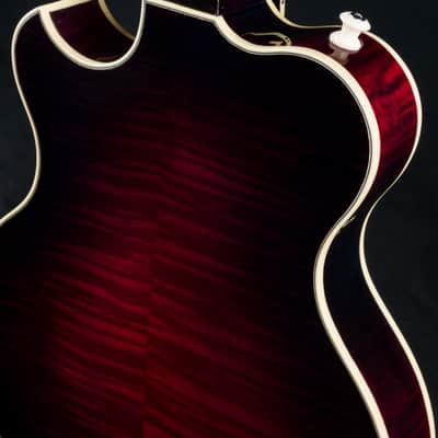 Hinde Jazz Model Adirondack Spruce and Flamed Maple Merlot Burst Mandolin with Pickup image 20