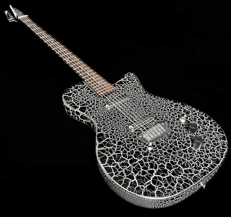 Danelectro Baritone Prototype - Black and White Crackle *USA Small Business* image 1