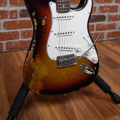 Fender Custom Shop SR25 Custom Deluxe Stratocaster Heavy Relic 3-Tone Sunburst Sparkle 2026 w/OHSC image 9