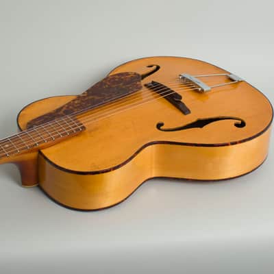 Epiphone  Ritz Arch Top Acoustic Guitar (1942), ser. #18695, black tolex hard shell case. image 7