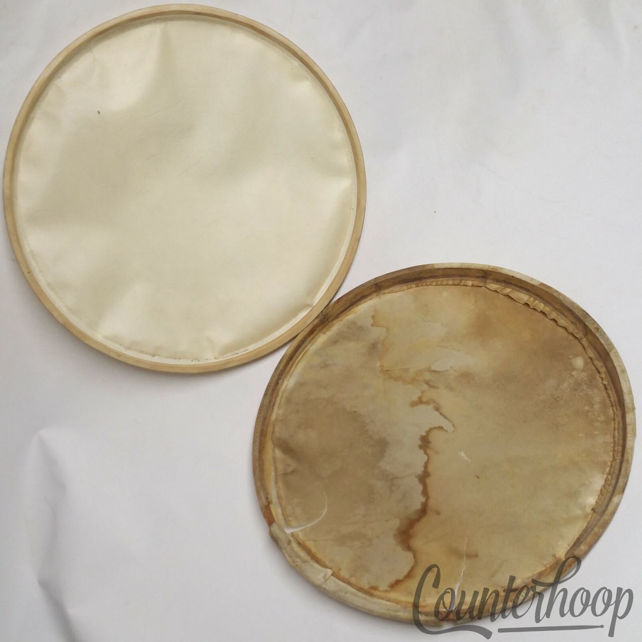 Joseph Rogers Daisy Brand+Standard 14" Calf Skin Snare Drum/Floor Tom Drum Heads — main photograph