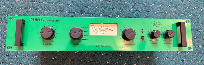 Joemeek SC2 Stereo Compressor 1990s - Green RARE- GAIN IN BACK V1.09 image 1