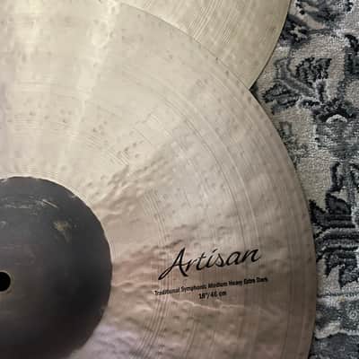 Mint Sabian 18” Artisan Traditional Symphonic Medium (Set) image 2