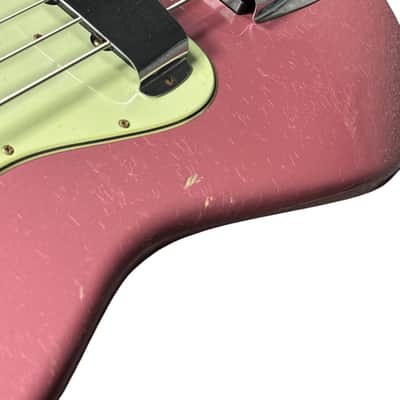 Fender Custom Shop Journeyman 1965 Jazz Bass, Faded Burgundy Mist/Rosewood 9.5 LBS *IN STOCK* image 8