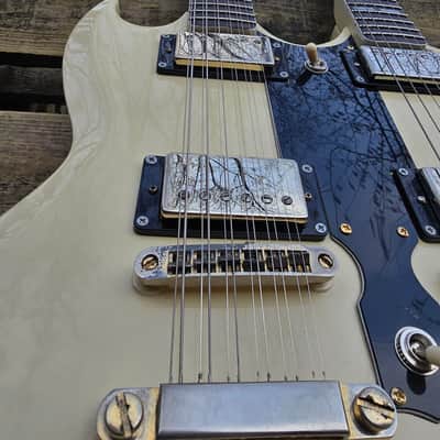 Ibanez 2402DX-WH Double Cutaway Double Neck 1974 - 1977 - White Bild 11