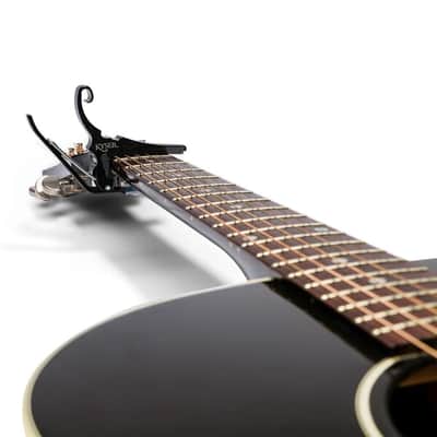 Kyser Quick Change Classical Guitar Capo, Black (Flat Radius) - KGCBA image 4