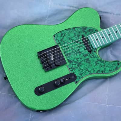 Video! Telecaster HH Metallic Green Sparkle Flake 4-Way Coil Split image 1