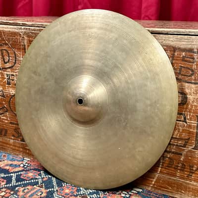 14" Zildjian A 1940s-1950s Trans Stamp Hi-Hat Cymbal Pair 762g/788g *Video Demo* image 11
