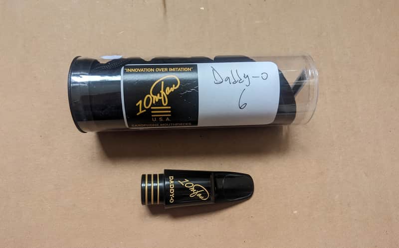 10MFAN Daddy-O Alto mouthpiece Size 6 - Black Ebonite image 1