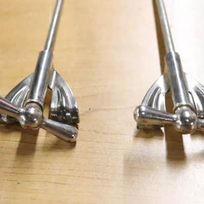 Ludwig Club Date Bass Drum T Rods & Claws 2pk Nickel Vintage 1960's image 4