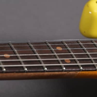 Fender Custom Shop Stratocaster 1963 Heavy Relic Graffity Yellow Tortoise Pickguard image 12