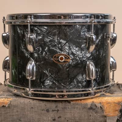 1966 Slingerland Modern Solo Outfit No. 2R Black Diamond Pearl Drum Set image 10