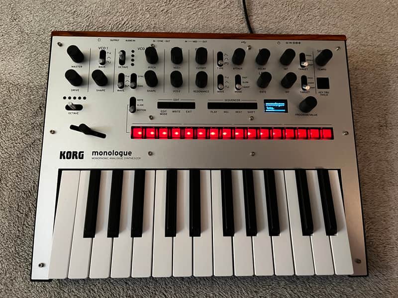 Korg Monologue Monophonic Analog Synthesizer (Silver) image 1