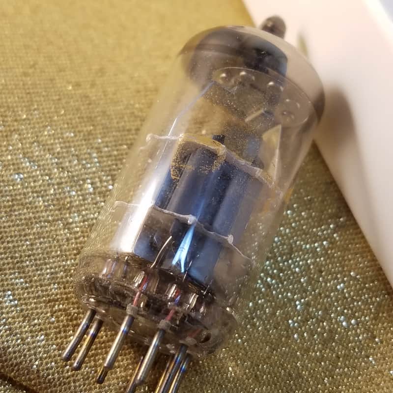 Amperex Matched Pair (2) 6DJ8 tNOS AT1000 TESTED Vacuum Tubes PQ premium quality Heerlen A-frame Orange Globe T5 ECC88 dual triode 1973 image 1