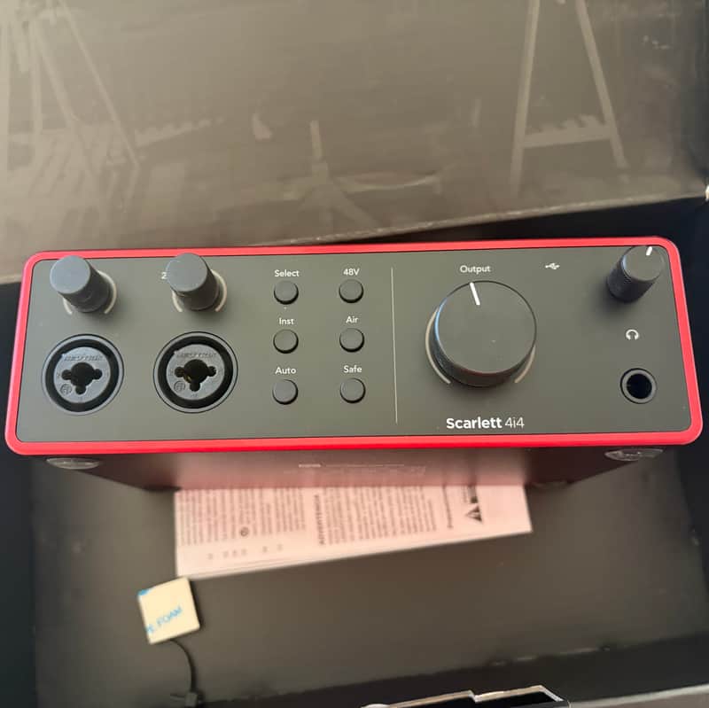 Focusrite Scarlett 4i4 4th Gen USB Audio Interface 2023 - Present - Red image 1