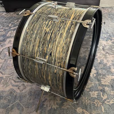 1966 KENT 22" Blue Oyster Pearl Bass Drum w/Gretsch Keys! image 3