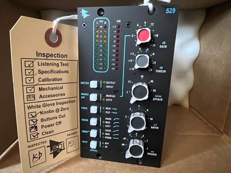 API 529 500 Series Stereo Compressor Module 2018 - Present - Black imagen 1