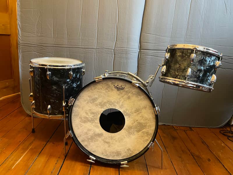 Slingerland Slingerland 1956-58 approx - Black Diamond Pearl - 20/12/14 image 1
