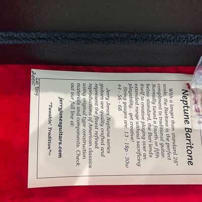 Jerry Jones Neptune Baritone Guitar | Black, 3 Pickups, Original Case! image 12