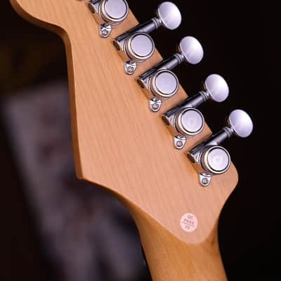 Dhatarattha HSS Strat-Style – Surf Blue Nitro Relic image 8
