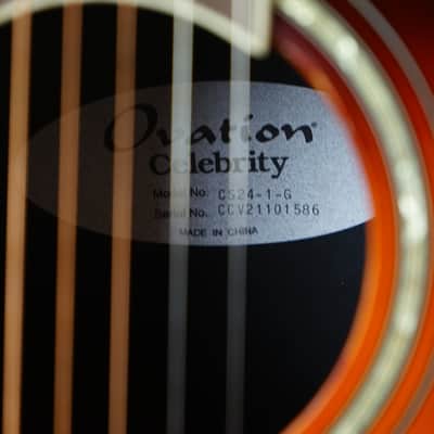 Ovation CS24-1-G Celebrity Standard - 2-Color Sunburst image 11